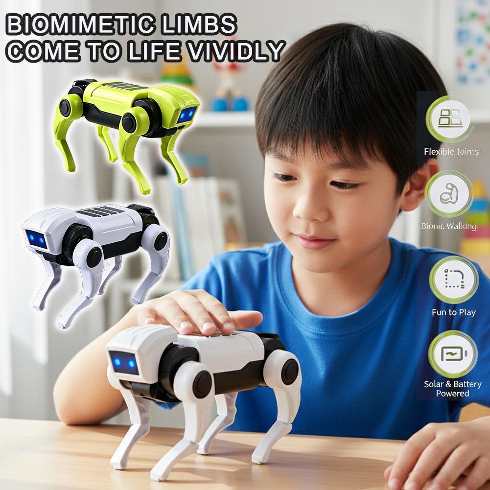 Science Robot - DIY ประกอบ RC หุ่นยนต์สุนัขของเล่นรีโมทคอนโทรลชุดหุ่นยนต์กลไกการสอนวิทยาศาสตร์ชุดไฟฟ้าของขวัญสำหรับเด็ก