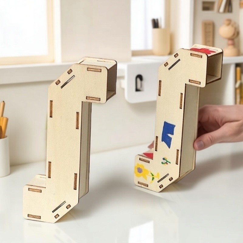 Science Project Toys Making - ชุดทำกล้องส่องทางไกลไม้ DIY ของเล่นวิทยาศาสตร์สำหรับเด็ก ชุดทดลองเสริมสร้างทักษะการเรียนรู้ ฝึกสมอง สำหรับโครงงานโรงเรียน
