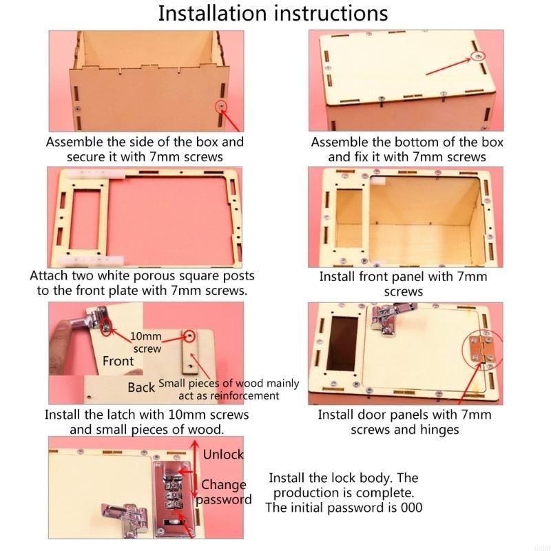 54DA DIY Strongbox ทำชุดโครงกา - Science Project Toys Making บทวิจารณ์และราคา