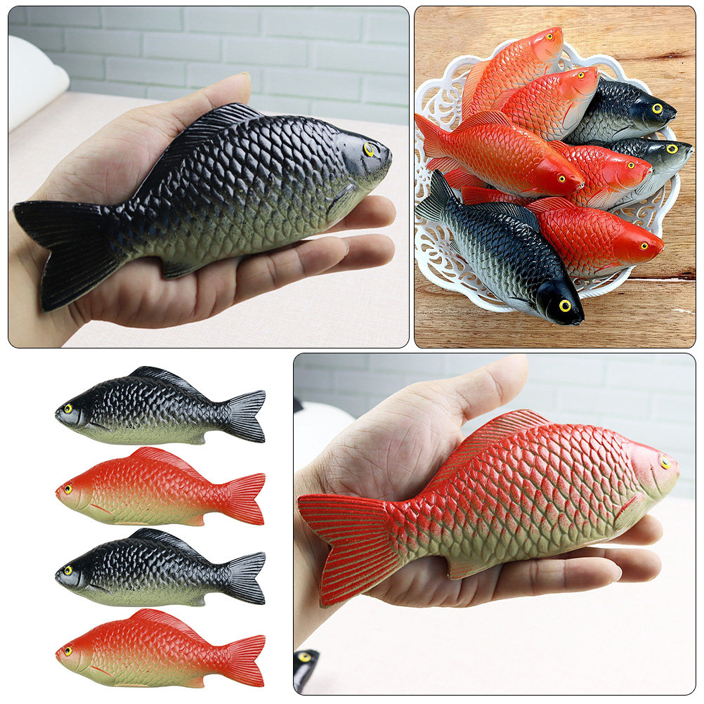 ปลาคาร์ปจำลอง 4 ชิ้น ทำจาก PVC - Science Toy บทวิจารณ์และราคา