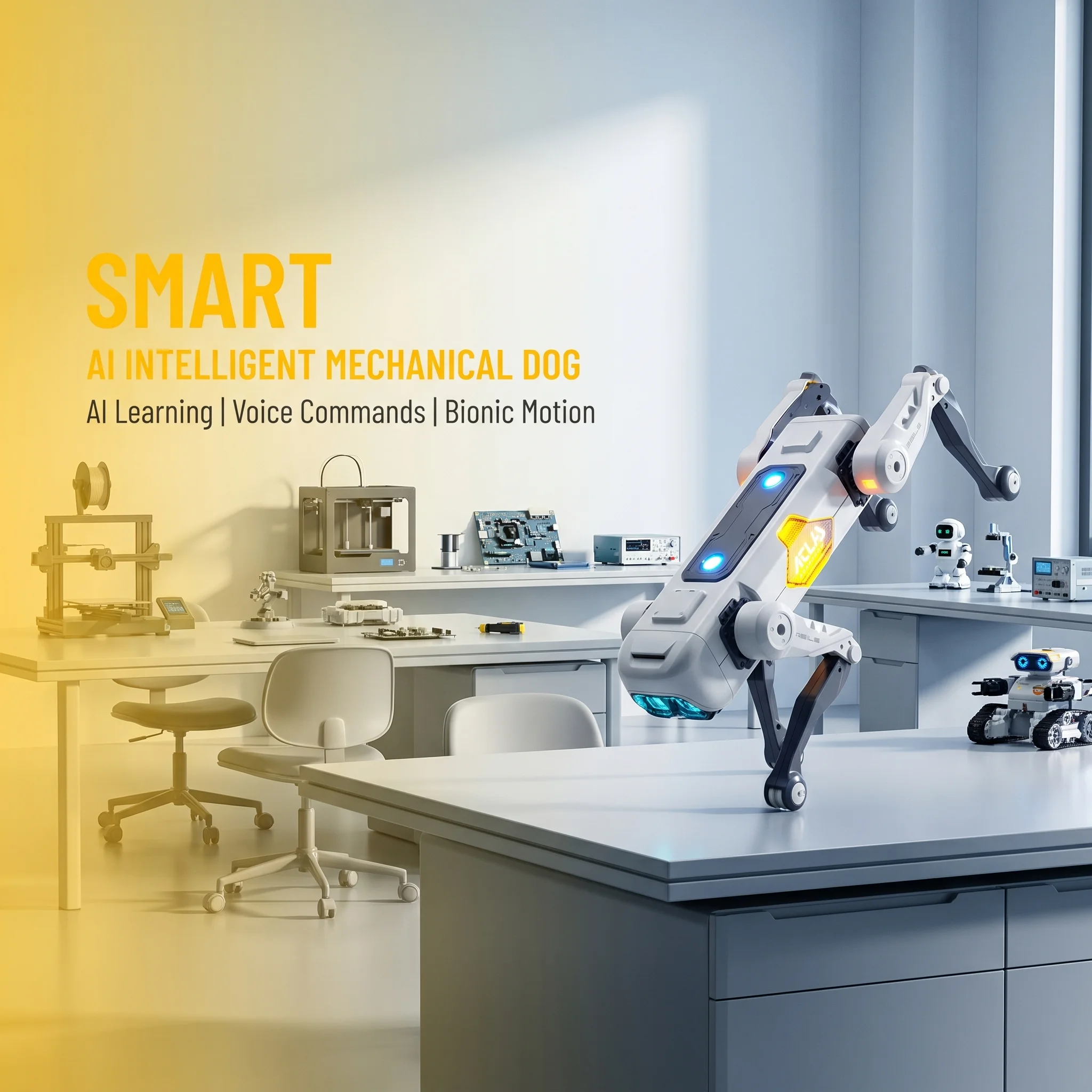 หุ่นยนต์สุนัขอัจฉริยะ AI ควบคุ - Science Robot บทวิจารณ์และราคา